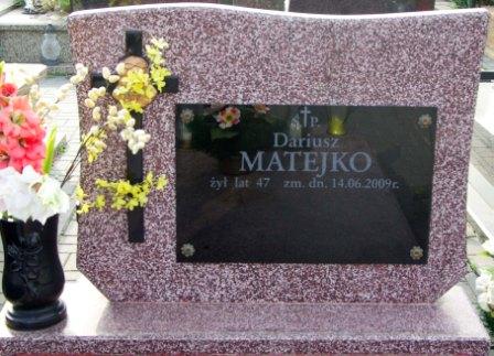 Dariusz Matejko 1961 Mińsk Mazowiecki - Grobonet - Wyszukiwarka osób pochowanych