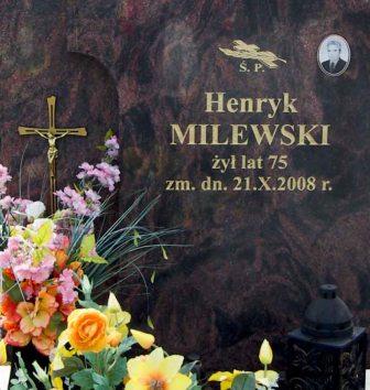 Henryk Milewski 1933 Mińsk Mazowiecki - Grobonet - Wyszukiwarka osób pochowanych