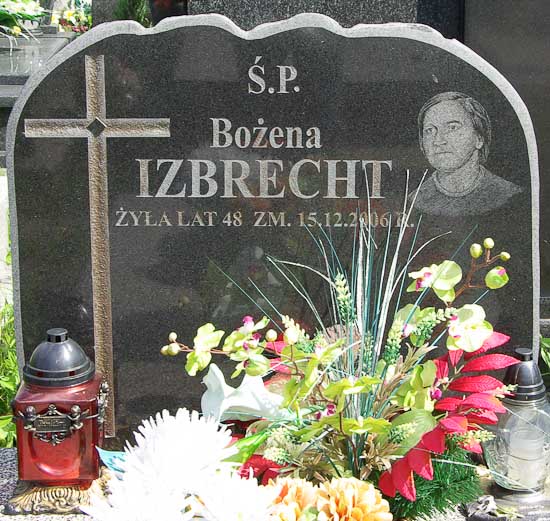 Bożena Izbrecht 1958 Mińsk Mazowiecki - Grobonet - Wyszukiwarka osób pochowanych