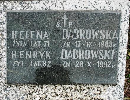 Helena Dąbrowska 1918 Mińsk Mazowiecki - Grobonet - Wyszukiwarka osób pochowanych